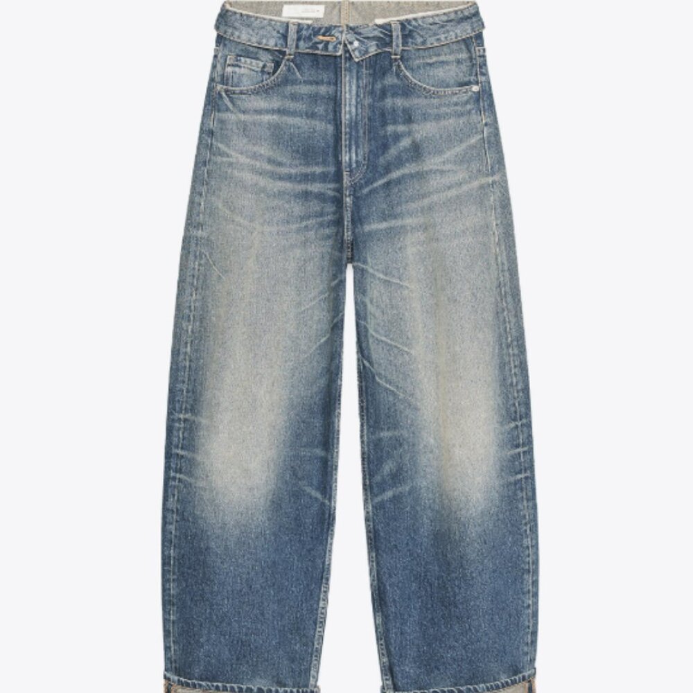 Zara Jeans - TRF MID-RISE FOLDED WAIST JEANS